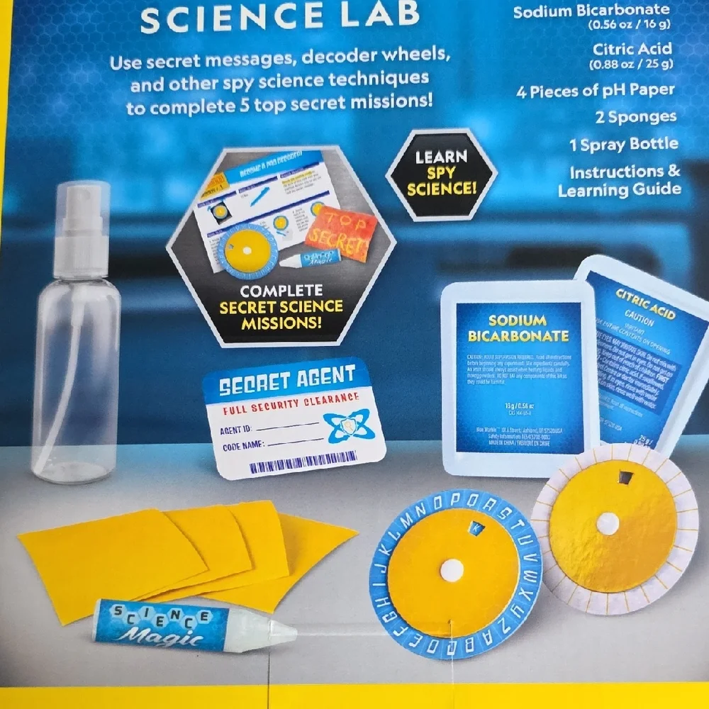 National Geographic Secret Message Science Lab